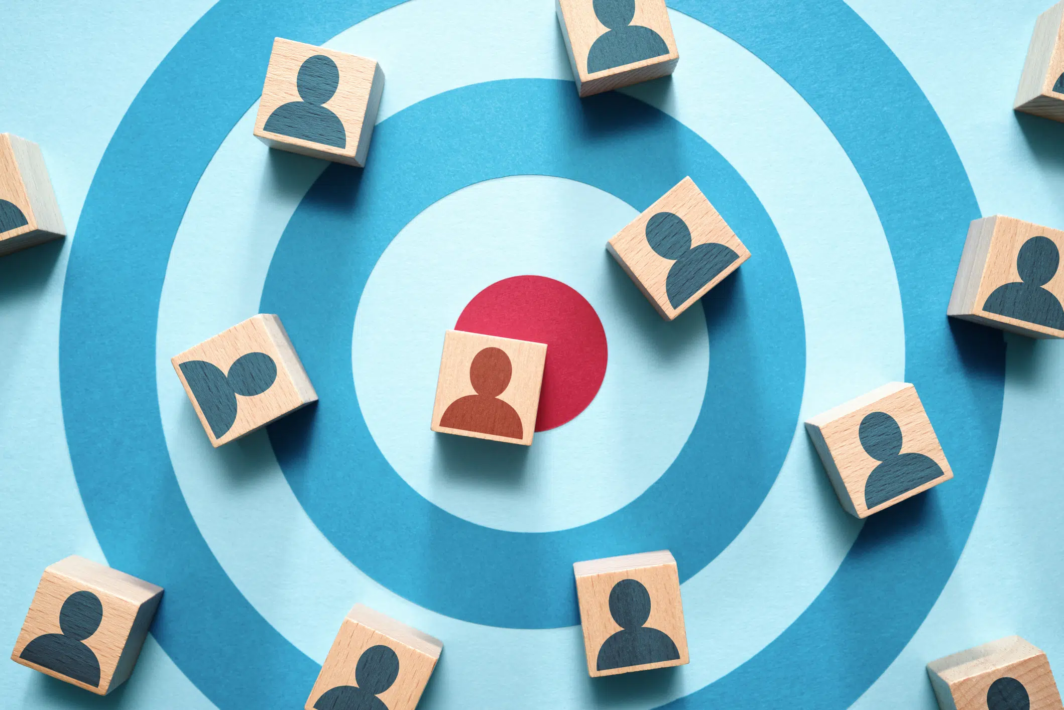 Target and people icons.