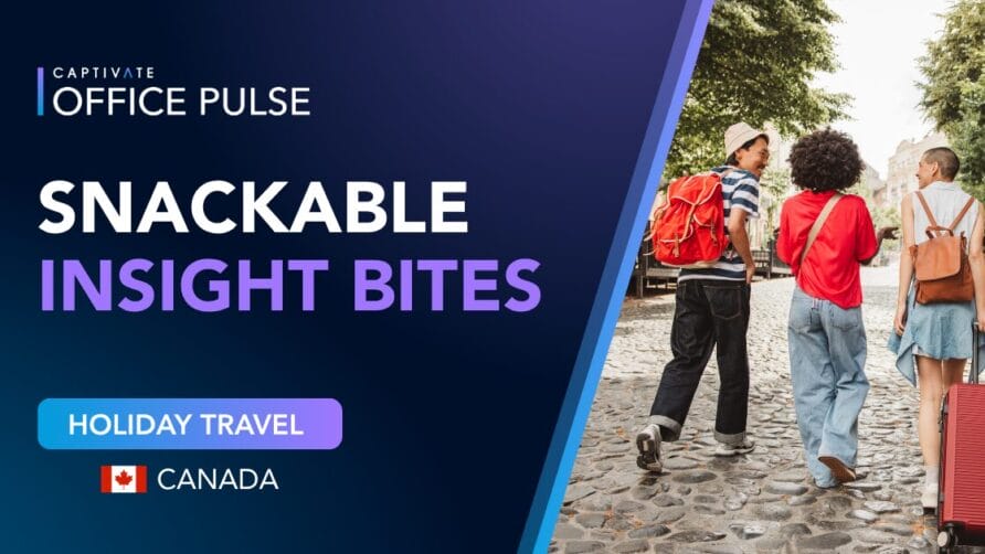 Three travelers with luggage walking on a cobblestone street in Canada, highlighting holiday travel insights.
